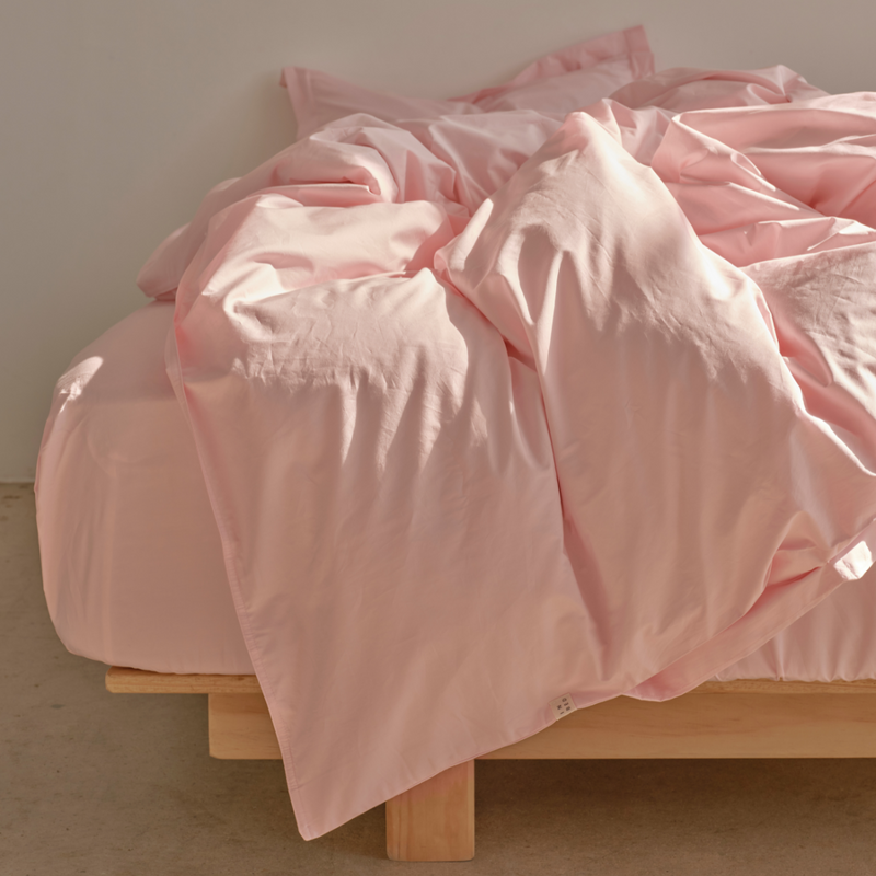 Organic Cotton Percale 300TC Sheet Set in Marshmallow