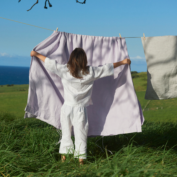100% Linen Kids Pant in White