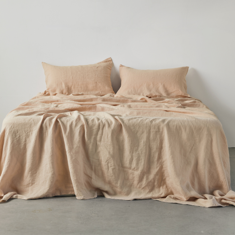 100% Linen Sheet Set in Fawn | IN BED USA