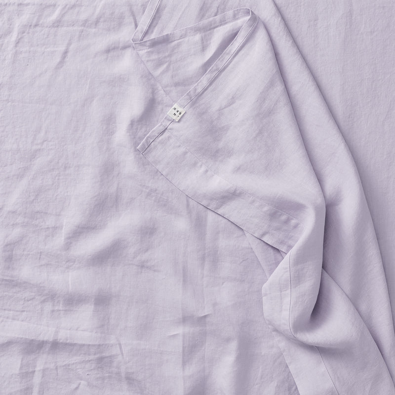 100% Linen Sheet Set Lilac