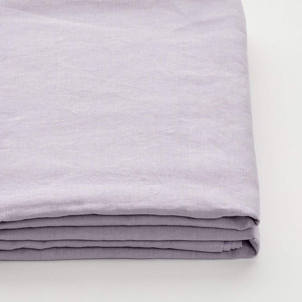 100% Linen Fitted Sheet in Lilac
