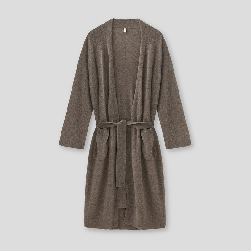 Cashmere Robe in Nutmeg