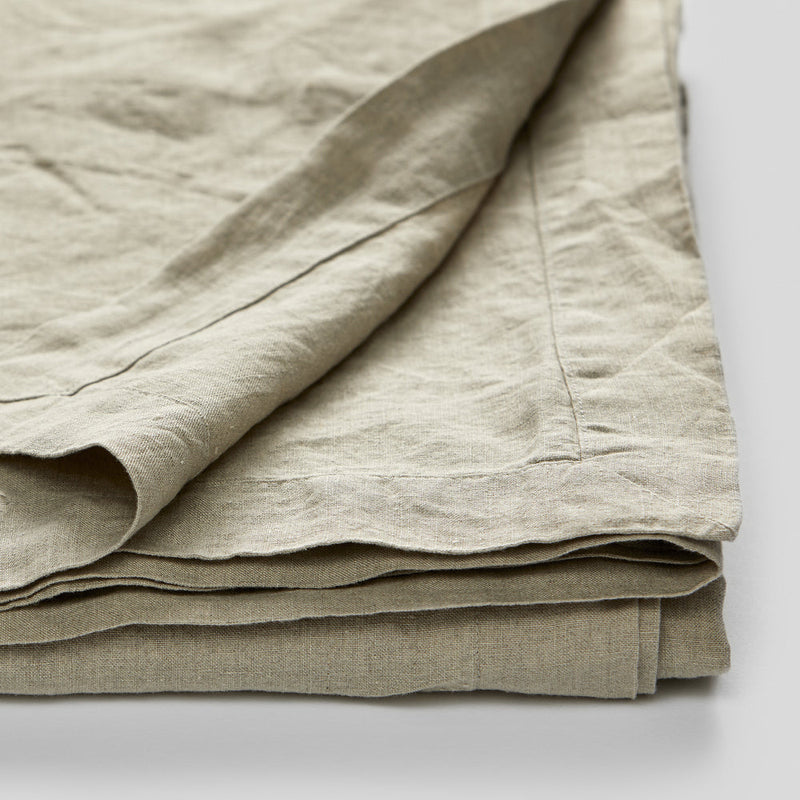 100% Linen Table Cloth In Natural