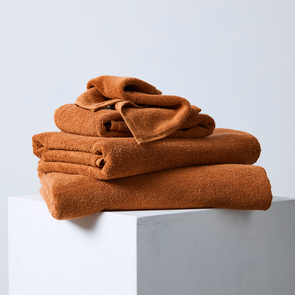 100% Organic Cotton Towels in Toffee