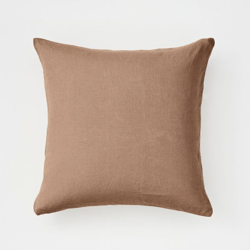 100% Linen Pillowslip Set (of two) in Chestnut
