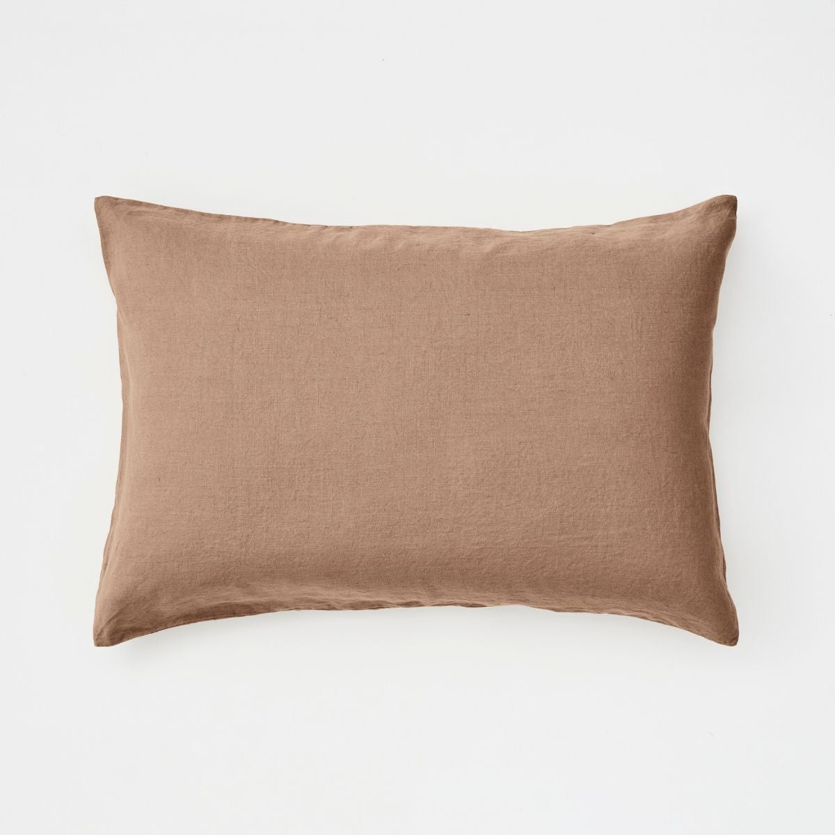 100% Linen Pillowslip Set (of two) in Chestnut