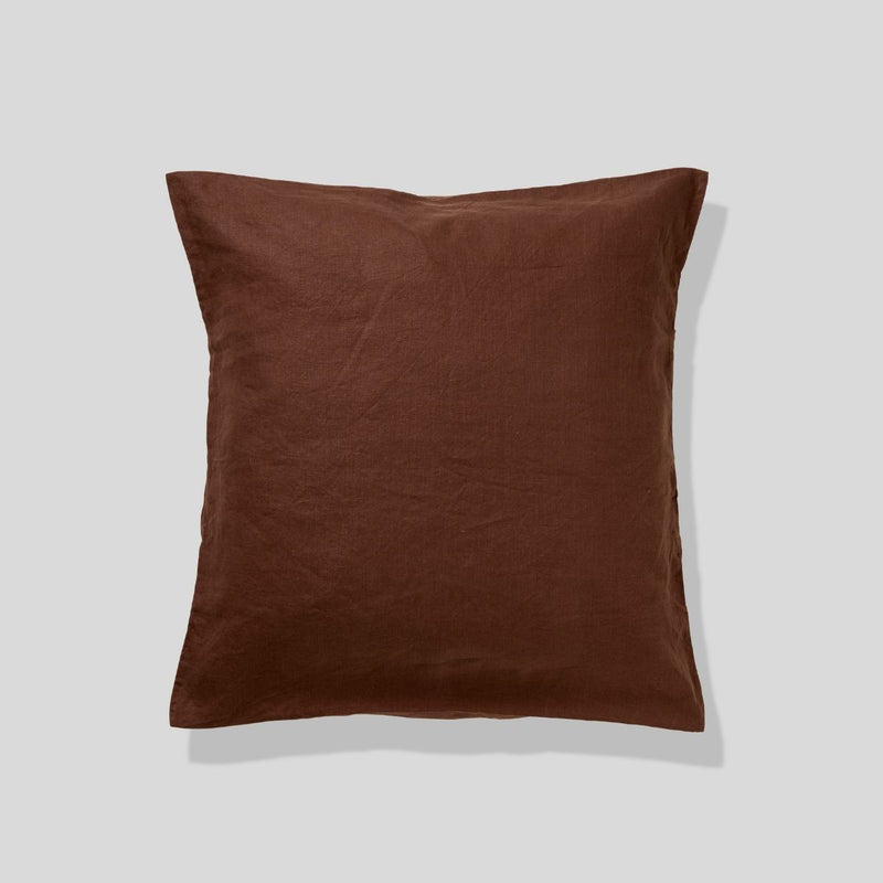 100% Linen Pillowslip Set (of two) in Cocoa