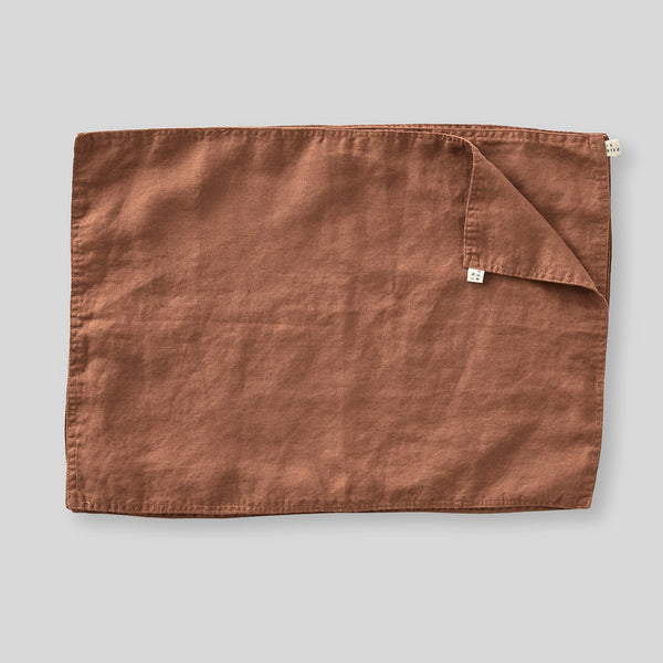 100% Linen Placemat Set in Toffee