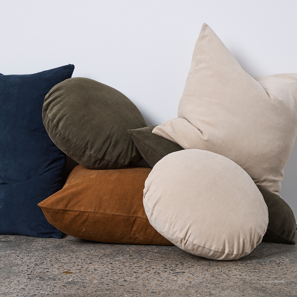 Organic + Recycled Cotton Cord Cushion - Square