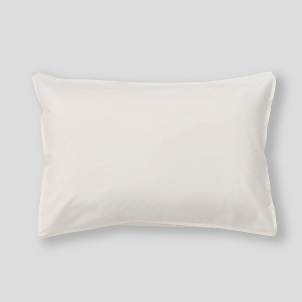Organic Cotton 300TC Percale Pillowslip set (of two) in Milk