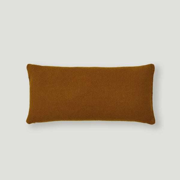 Heavy Linen Rectangle Cushion in Caramel