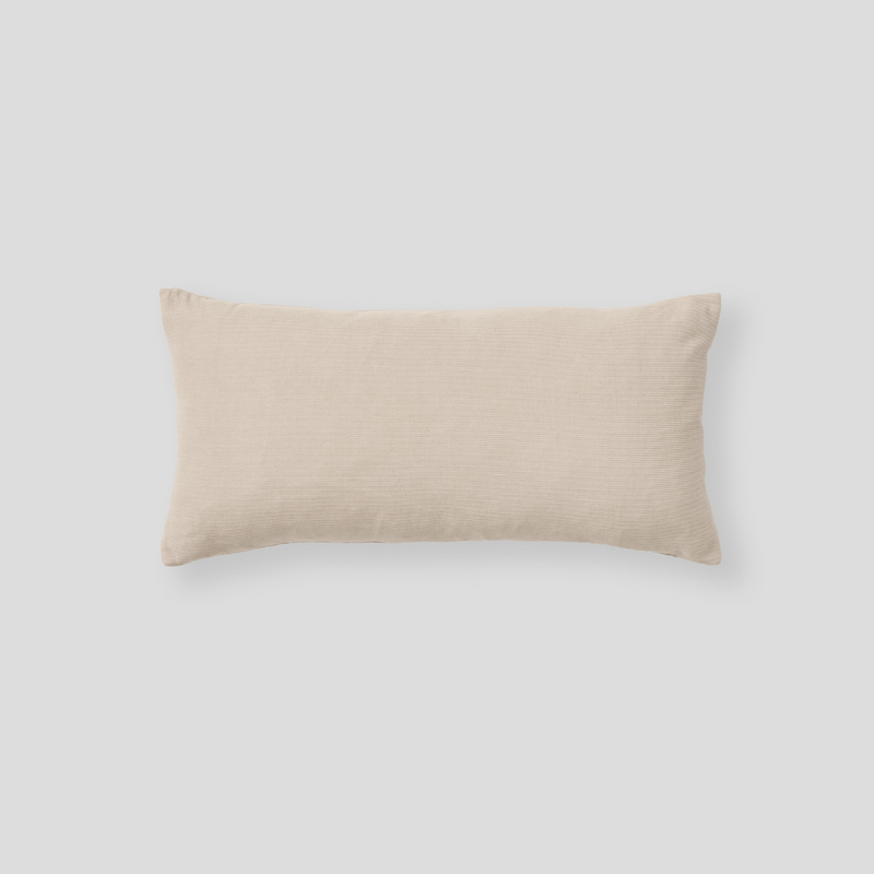 Organic + Recycled Cotton Cord Cushion in Beige - Rectangle