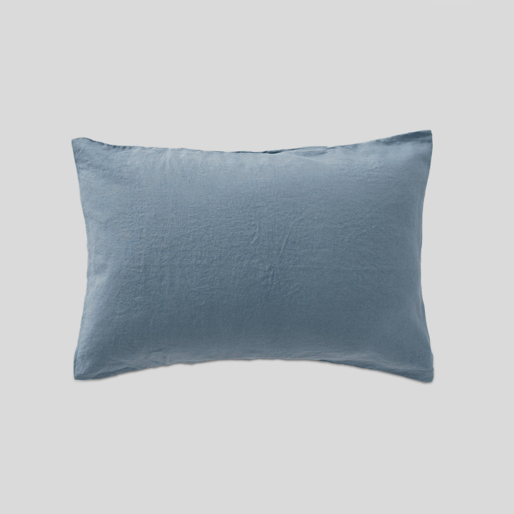100% Linen Pillowslip Set (of two) in Lake
