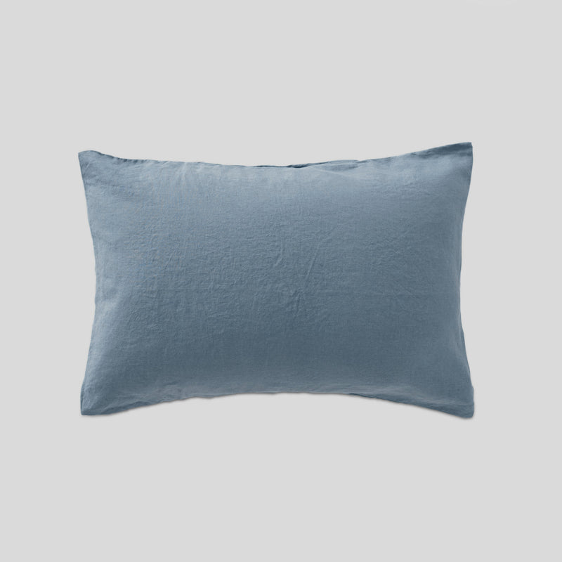 100% Linen Pillowslip Set (of two) in Lake