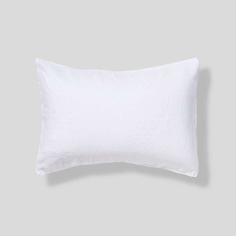 100% Linen Pillowslip Set (of two) in White