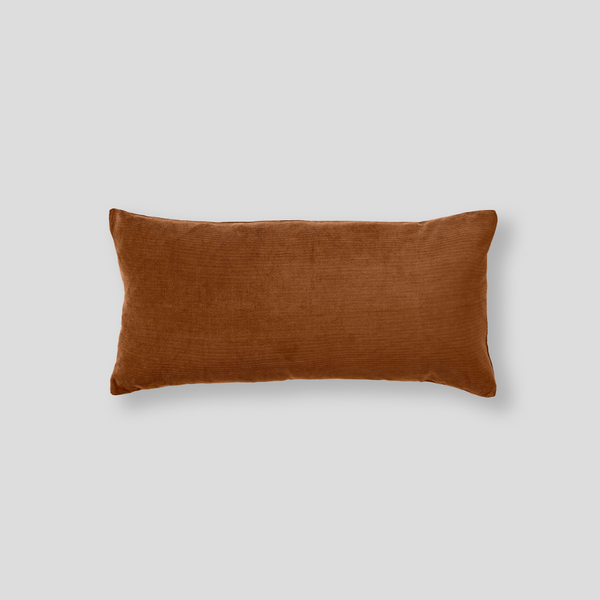 Organic + Recycled Cotton Cord Cushion in Caramel - Rectangle